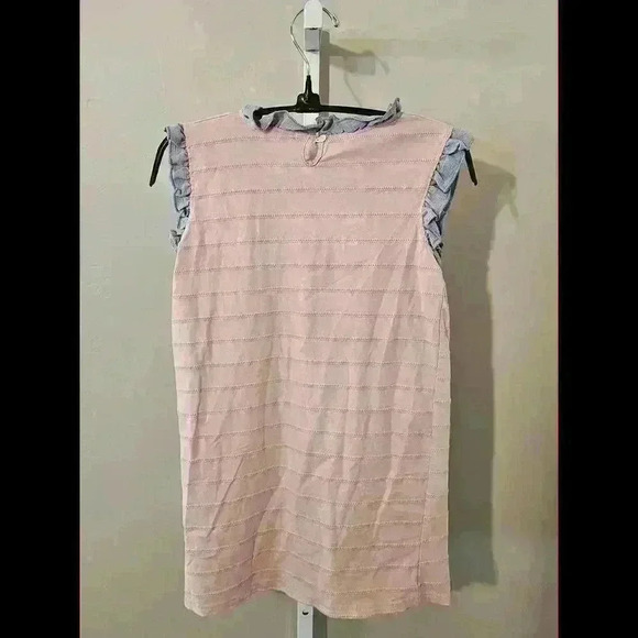 Cute Pink and Blue Ruffle Dress for Kids - Picture 2 of 4